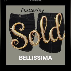 BELLISSIMA Pencil Blue Denim Jean Skirt, 12